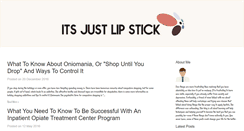 Desktop Screenshot of itsjustlipstick.com